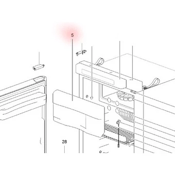 SR HINGE FREEZER DOOR