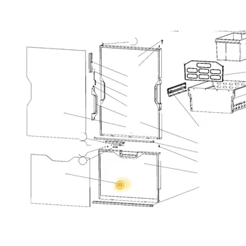 SP DOORPANEL T2160/T2175 FREEZER MB