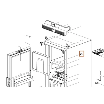 SR FREEZER DOOR T1152