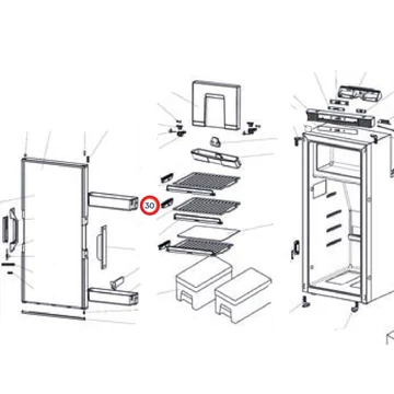 SR CLIP SHELF LARGE T2090/1090