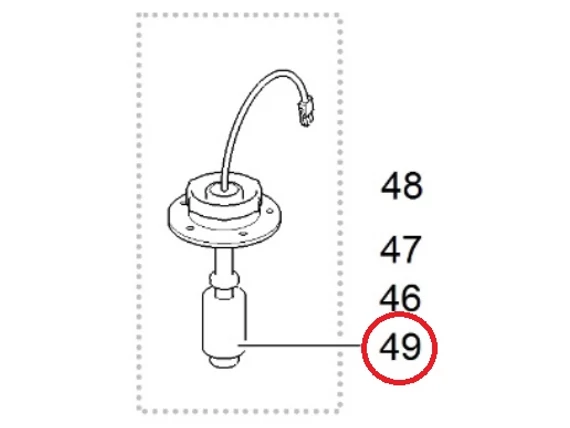 SC250/260 LEVEL INDICATOR PUMP OUT