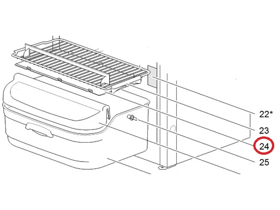 SR SHELF TRAY INSERT 371.3 * 183
