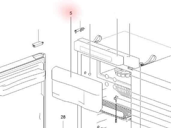 SR HINGE FREEZER DOOR
