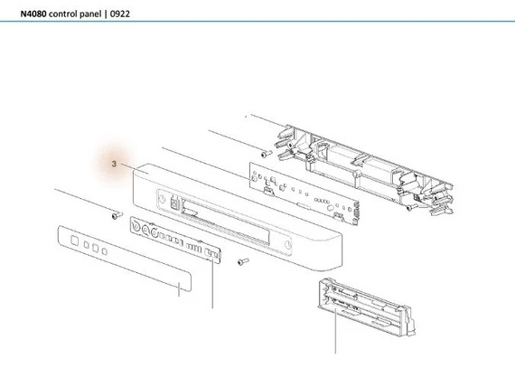 SR HOUSING FLAT N3080 D/GRY
