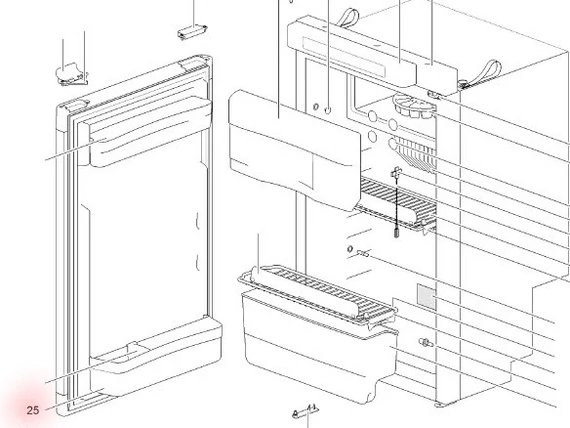 SR DOOR BIN 525 FLAT WIDE