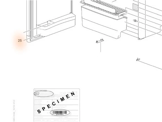 SR DOOR BIN 525 CURVED WIDE