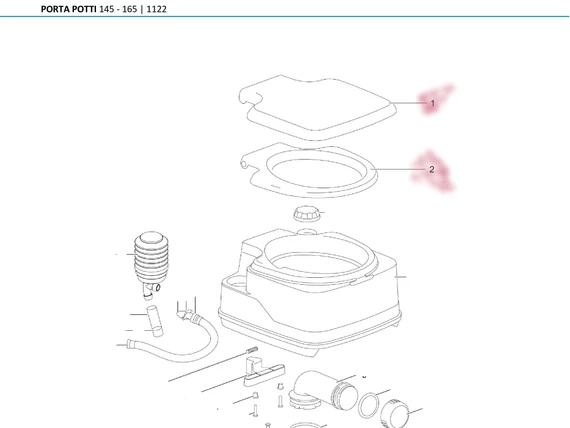 Porta Potti Cover & Seat (Campa)
