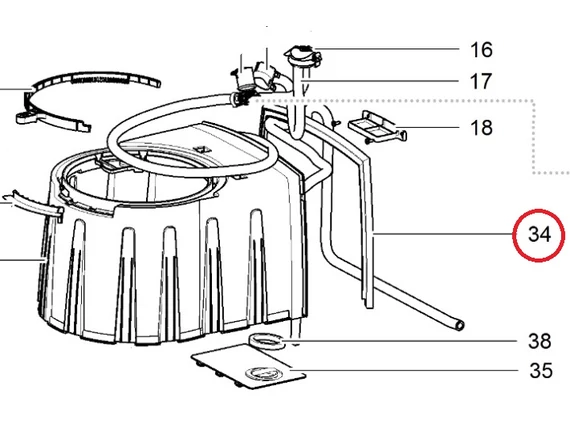 SC250/260 SEAL. BASE WALL