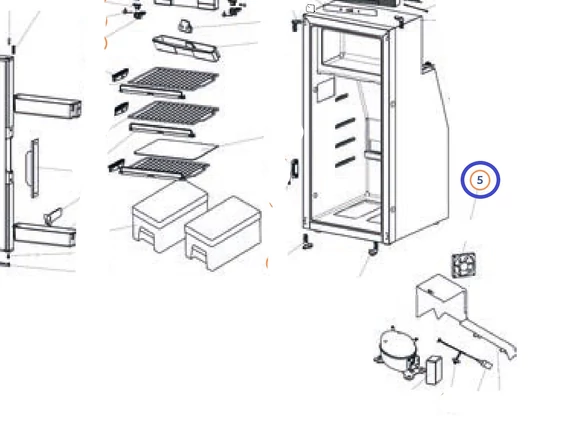 SR CONDENSOR FAN T2090