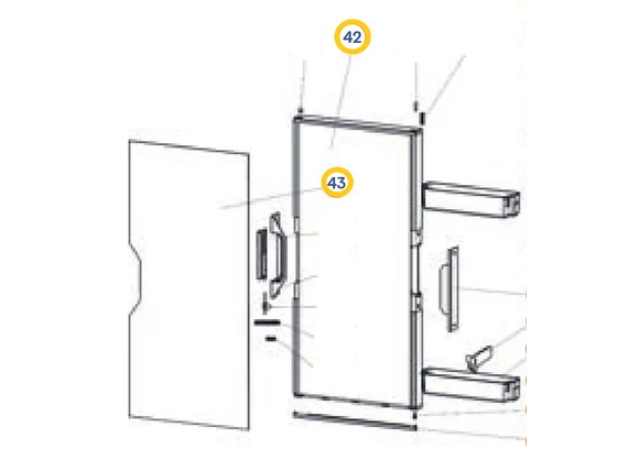 SR CABINET DOOR T2090