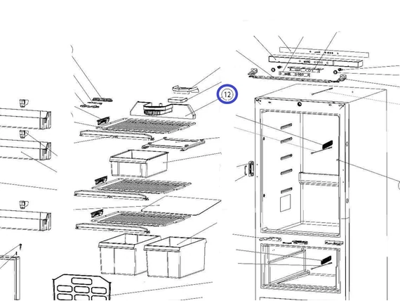 SR FAN COVER T2160/2170
