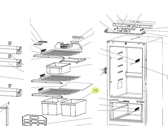 SR VEGETABLE BIN T2160