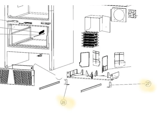 SR BOTTOM BRACKET L + R T2160/2175