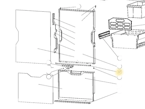 SR PANEL RETAINER CABINET T2160/2175