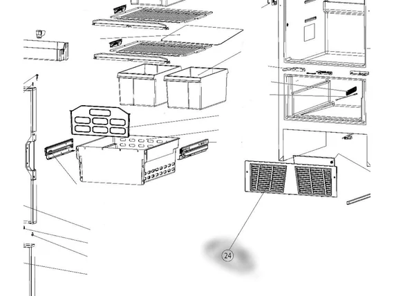 SR BOTTOM COVER T2160/2175