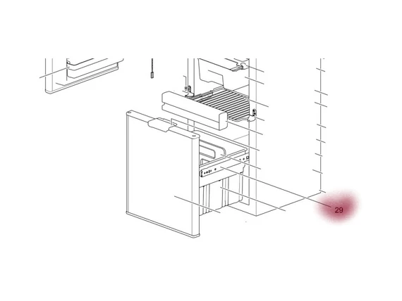 SR DRAWER GUIDE N3141/N4141