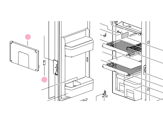 SR FREEZER DOOR FRAME. KIT RIGHT