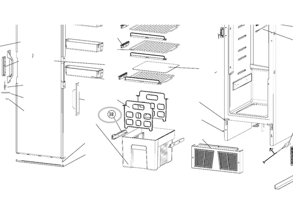 SR DRAWER GUIDE L+R T2138/2152/1152