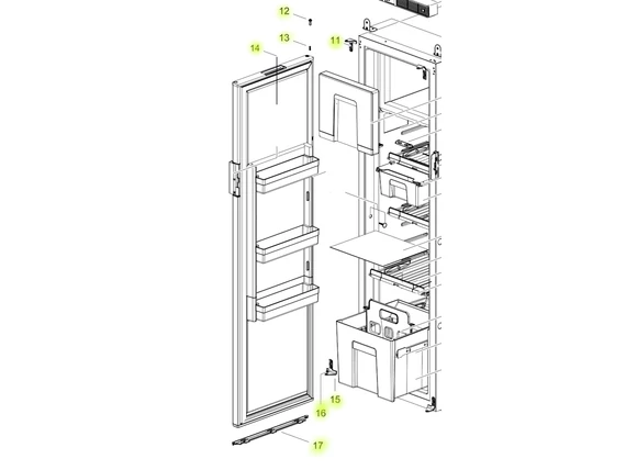 SR CABINET DOOR T1152