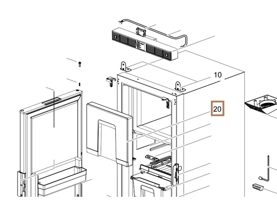 SR FREEZER DOOR T1152