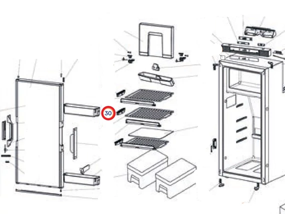 SR CLIP SHELF LARGE T2090/1090